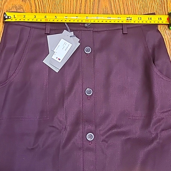 QL2 midi dark purple skirt - Picture 5 of 8